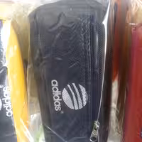 جا مدادی پارچه ای 2 زیپ adidasطرح مشکی 