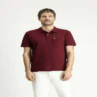 تی شرت یقه پولو قرمز مردانه POLO YAKA به طور منظم مناسب گلدوزی پنبه T Kiğılı