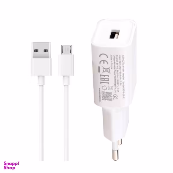 شارژر دیواری شیائومی مدل Mdy-08-El به همراه کابل تبدیل Micro USB