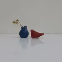 پرنده انگشتی و انارسرامیکی کد 11