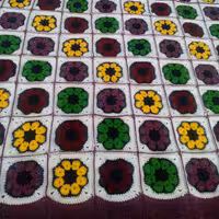 کاربرد پتو رومیزی رو مبلی بافت موتیف باقلا وکاملا