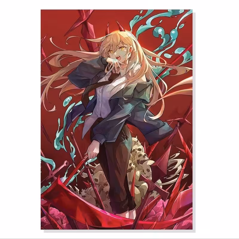 تابلو. شاسی طرح انیمه مرد اره برقی پاور Chainsaw Man Power مدل M0155