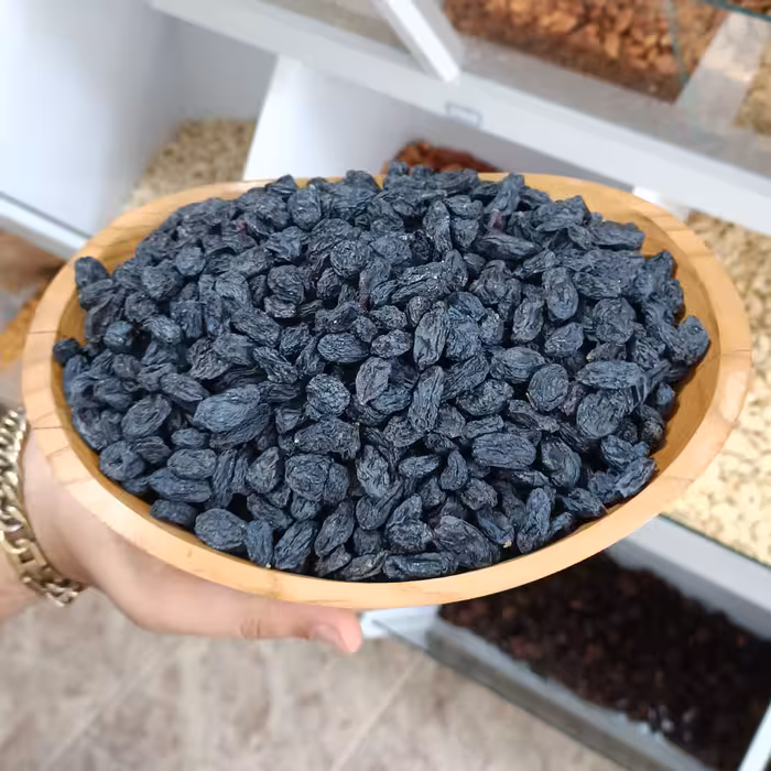 مویز سیاه ارگانیک ایرانی 1000 گرمی  مویز هسته دار