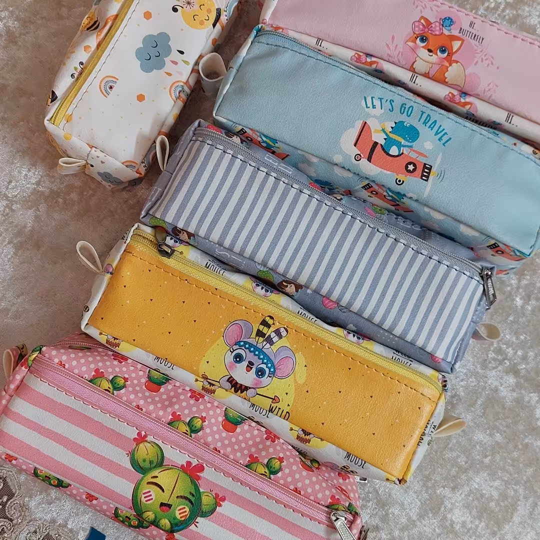 جامدادی فانتزی بچه گانه 3 تیکه و زیبا و با کیفیت و چرم مصنوعی