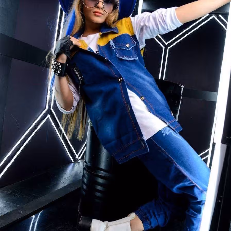 ست  شلوار  و جلیقه  لی سنگشور اسپرت بچه گانه سایز 45 ، بسیار تنپوشی زیبا