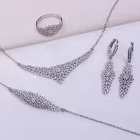 سرویس نقره میکرو عیار925 آبکاری شده