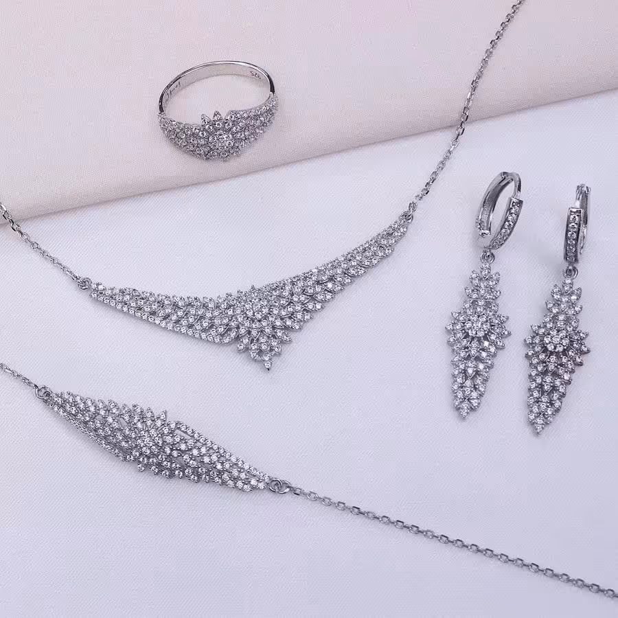 سرویس نقره میکرو عیار925 آبکاری شده