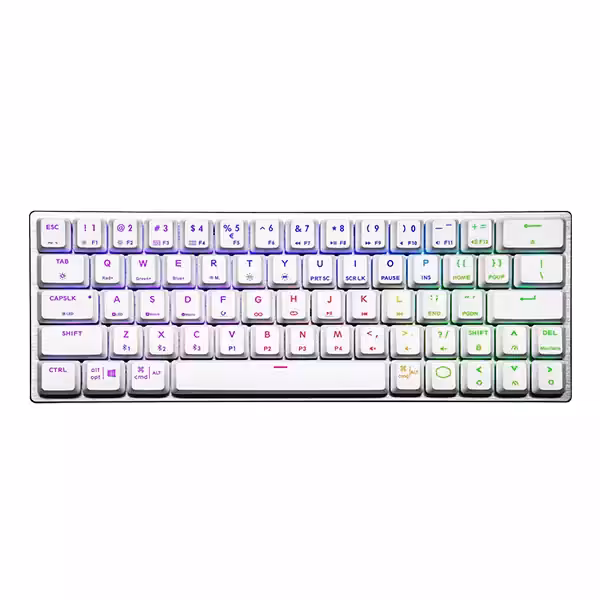 کیبورد مکانیکی گیمینگ کولر مستر مدل SK 622-SKTL1-US White مشخصات
