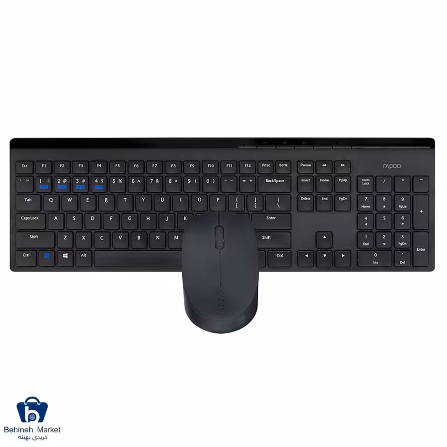 کیبورد و ماوس بی سیم رپو مدل 8110