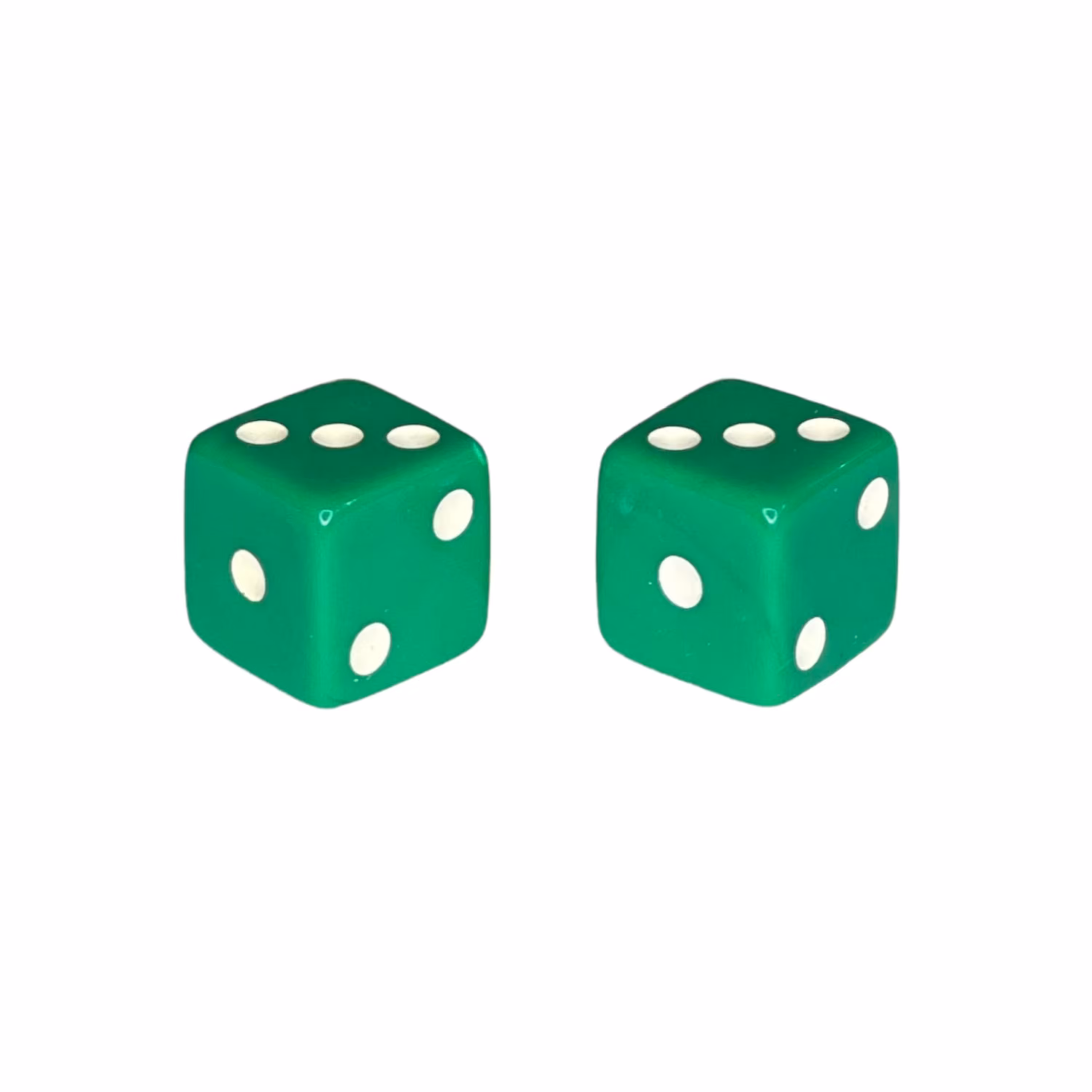 تاس بازی مدل 15 میل سبز پررنگ