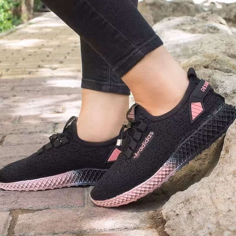 کتونی بافت دخترانه و زنانه سایز 37 تا 40 سه رنگ تصویر (ارسال رایگان ) کتونی بافت رنگی