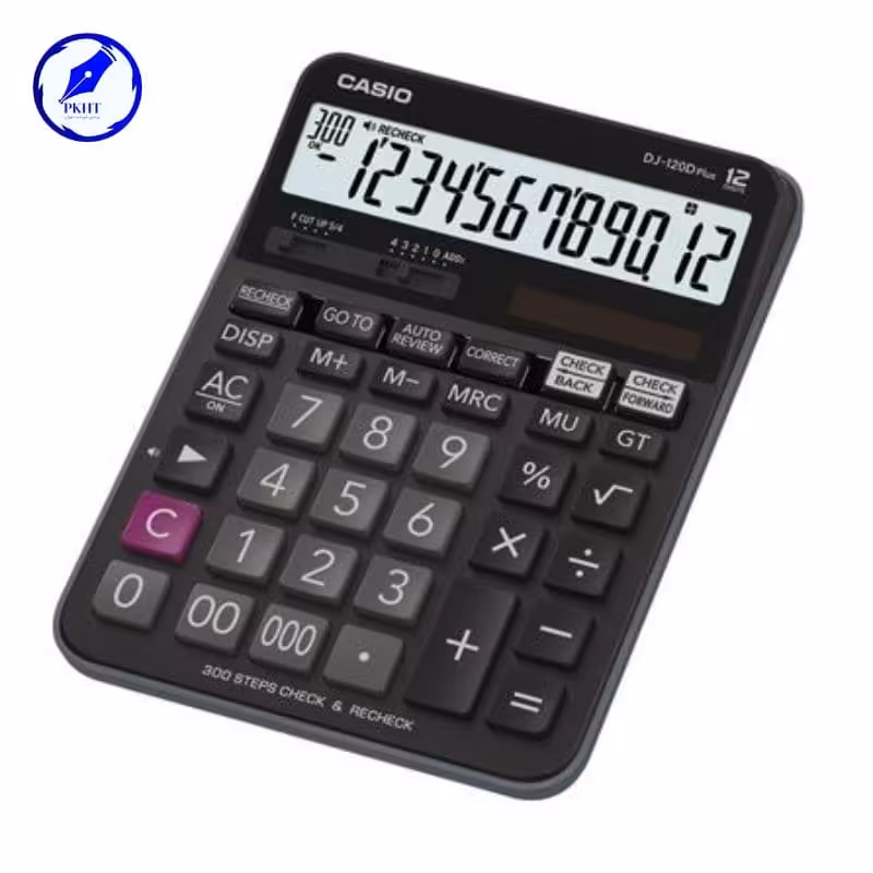 ماشین حساب کاسیو مدلDJ-120-D پلاس گارانتی دار عمده