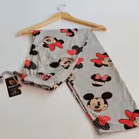 شلوار راحتی نخ و پنبه ترک طرح میکی موس