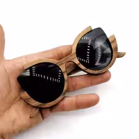 عینک دودی چوبی دستساز مردانه و زنانه ( UV400 و Polar )