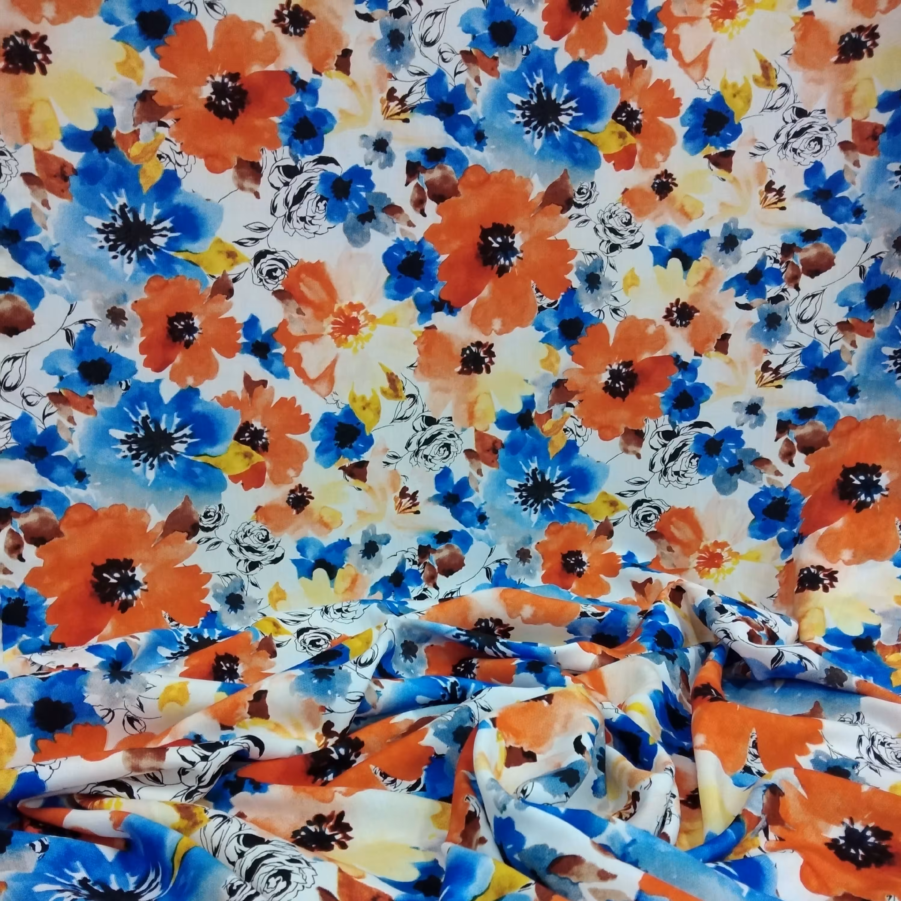 پارچه نخی گلدار 10