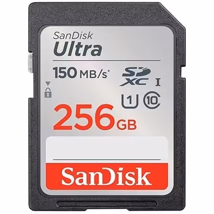 خرید کارت حافظه SanDisk 256GB 150MB/s Ultra با بهترین قیمت