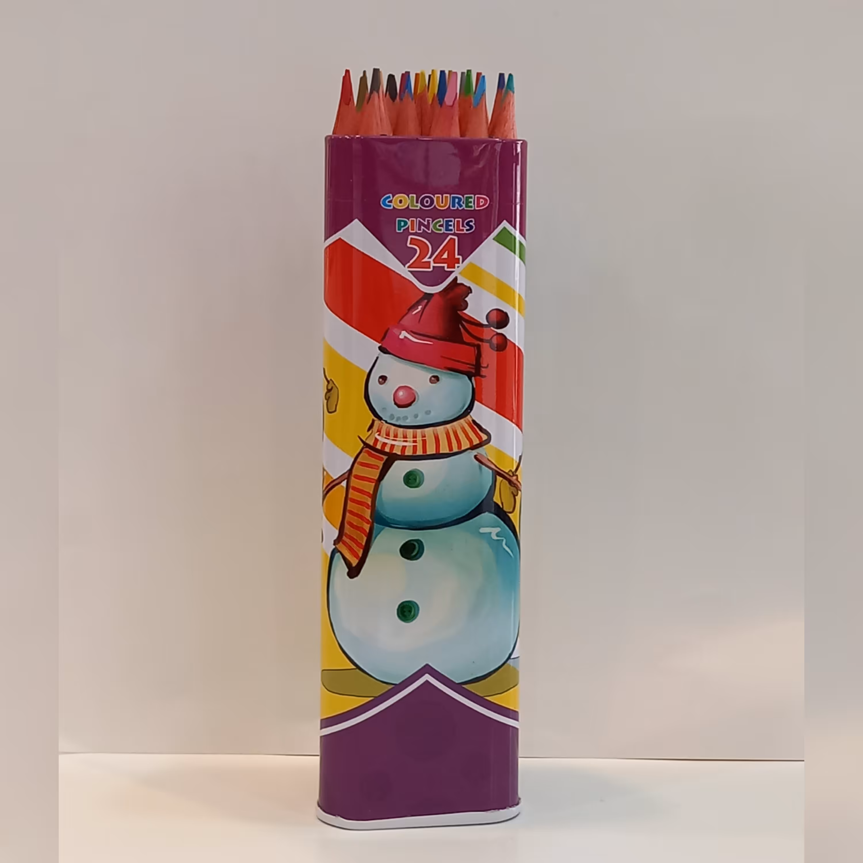 مداد  رنگی   24   رنگ   اسکول مکس   مدل استوانه ای 