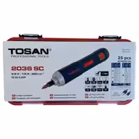 پیچ گوشتی شارژی توسن مدل 2036 SC مجموعه 25 عددی