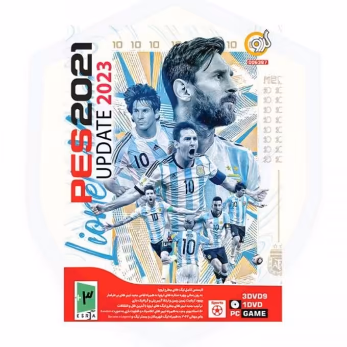 بازی کامپیوتری PES 2021 update 2023 نشر گردو