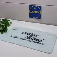 تخته گوشت شیشه ای نشکن سفید رایکا