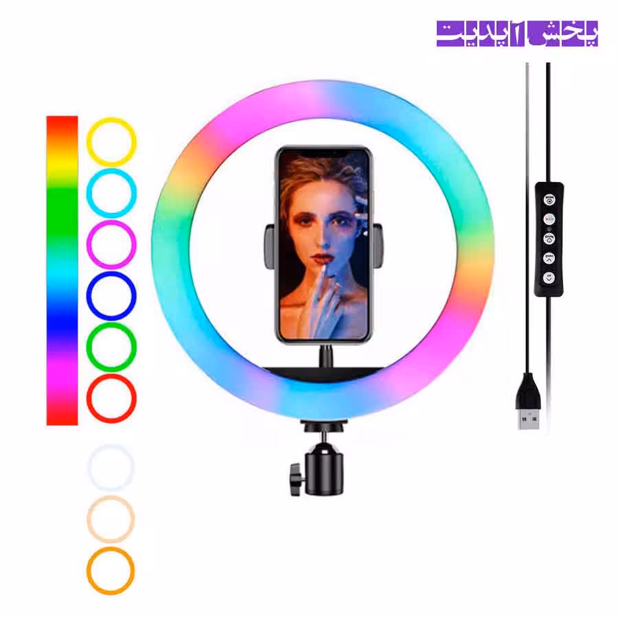 رینگ لایت عکاسی RGB LED 3D-3312