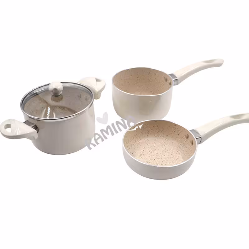 سرویس قابلمه 4 تکه گرانیتی مدل نلیا عروس Aroos
