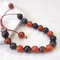 دستبند سنگ کارنلین(عقیق سلیمانی)