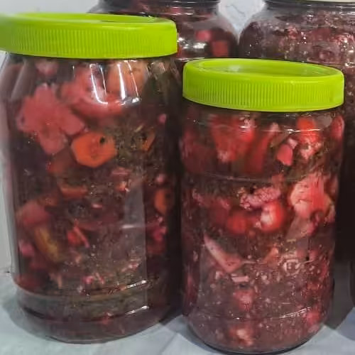 ترشی کلم و قرمز طبیعی 1000 گرمی