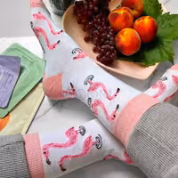 جوراب فلامینگو ساقدار نخ پنبه فری سایز
