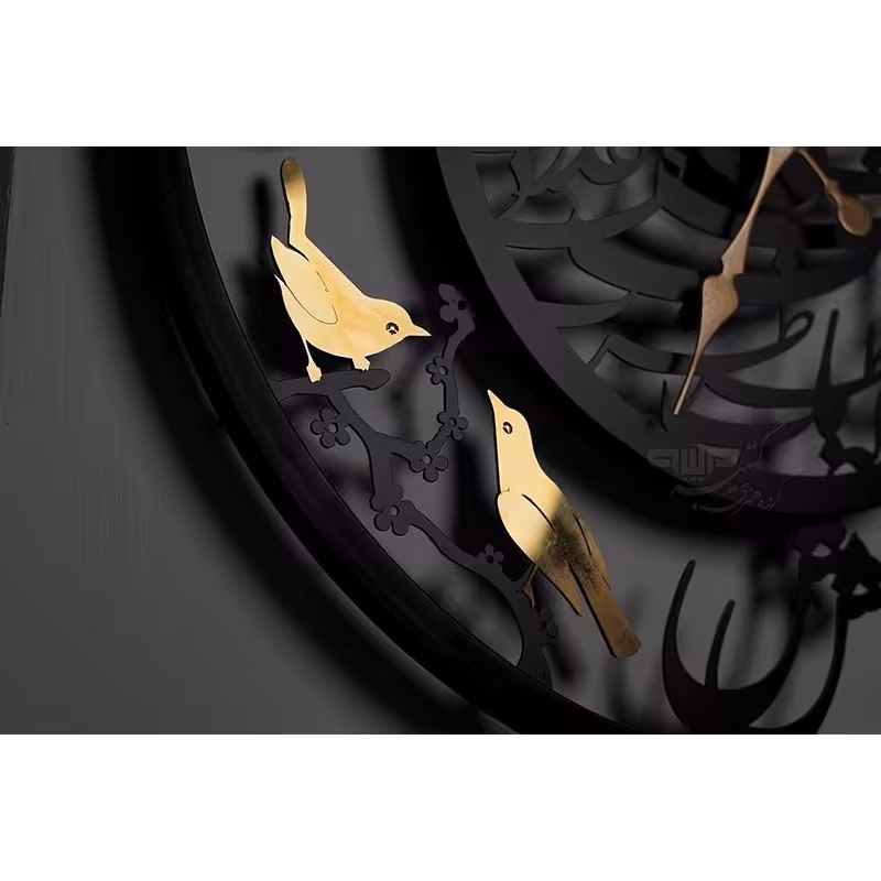 ساعت دیواری کالیگرافی قافله عمر - تمام فلزی