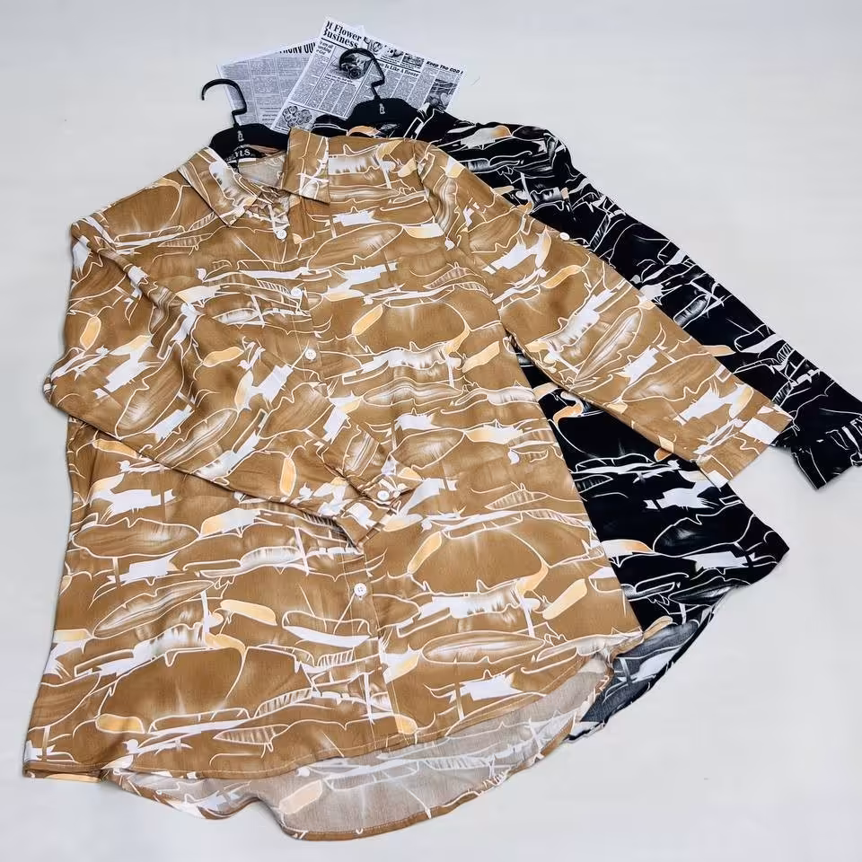 شومیز نخی قواره بزرگ سایز بندی 2