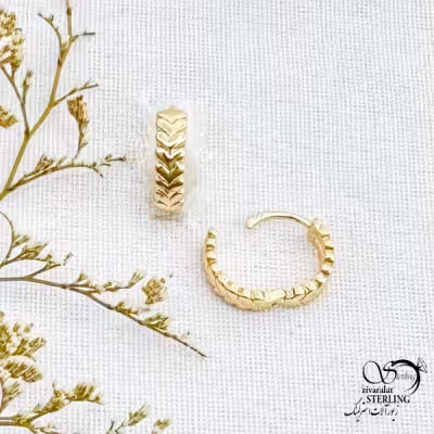 گوشواره طرح طلا برند ژوپینگ کد 13768