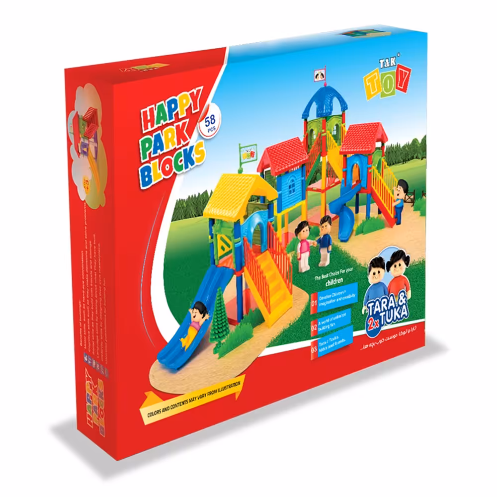 ساختنی پارک شادی 58 قطعه برند تک توی-اسباب بازی