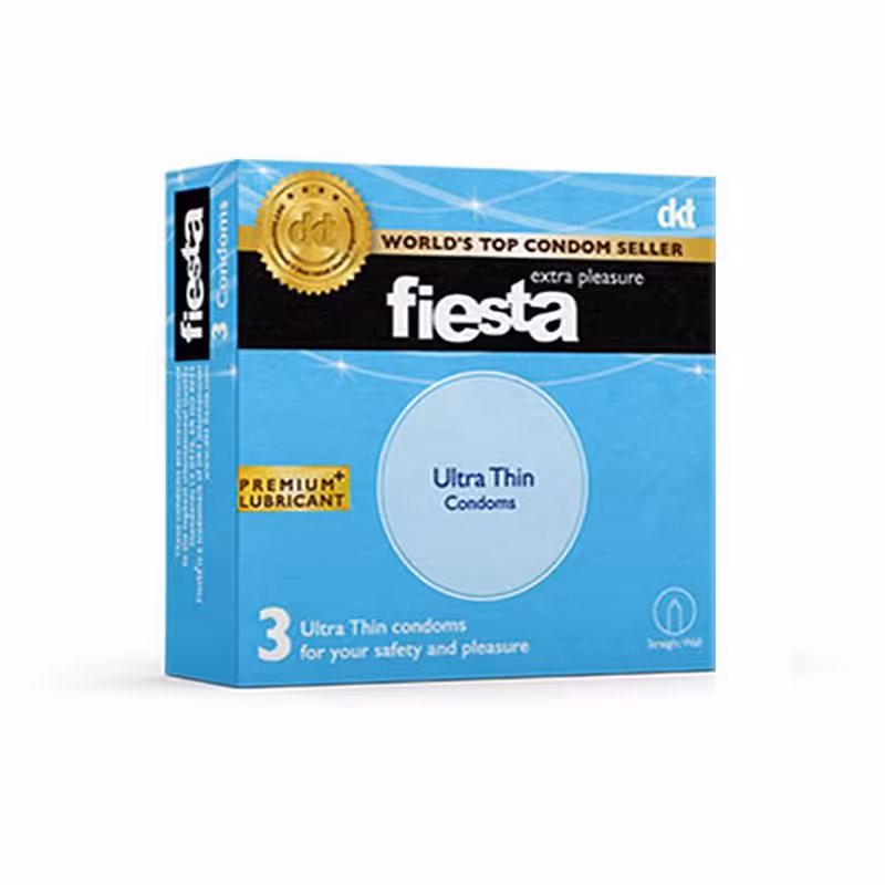 کاندوم خیلی نازک فیستا 3 عدد| CONDOMS ULTRA THIN FIESTA 3 PLAIN