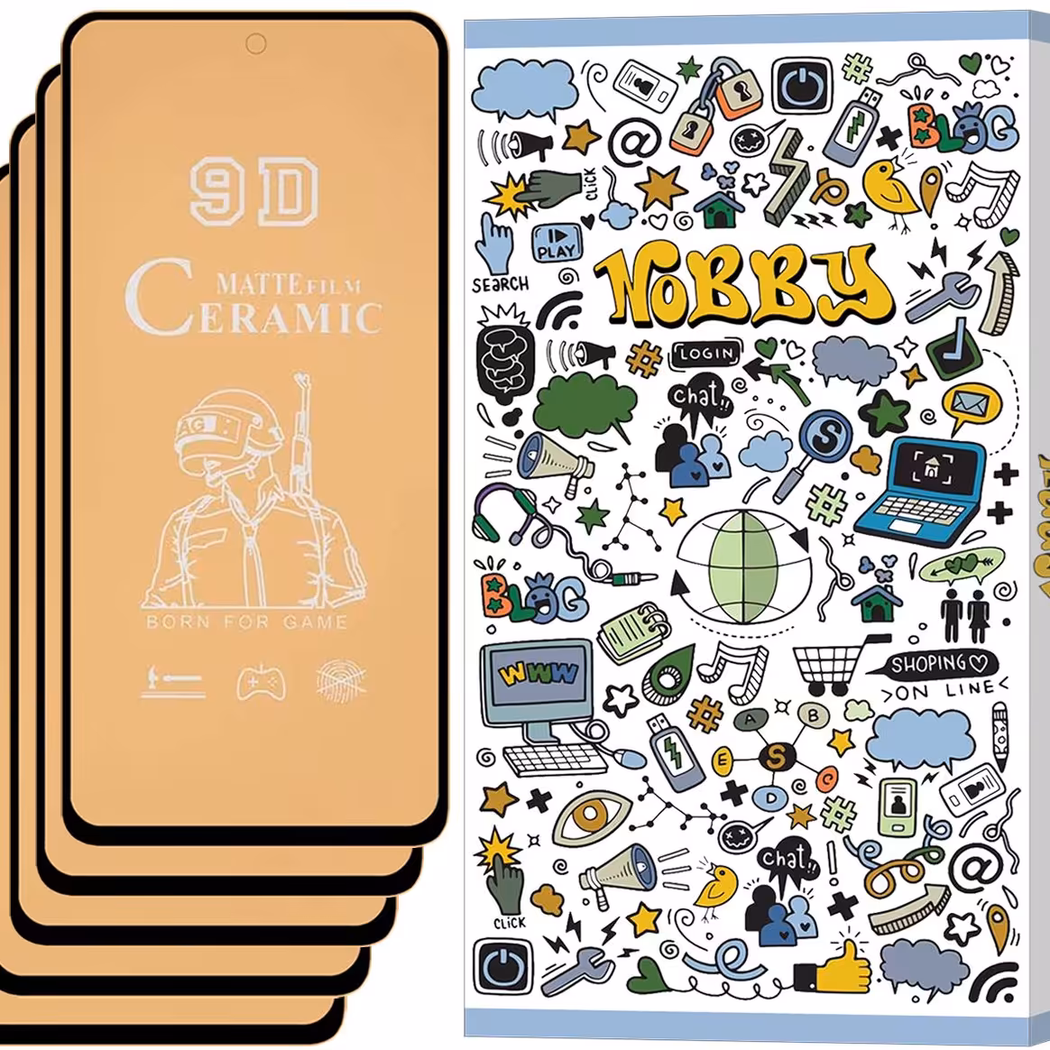 گلس سرامیکی مات مناسب برای گوشی موبایل شیائومی Redmi Note 10T 5G  پک 5 عددی