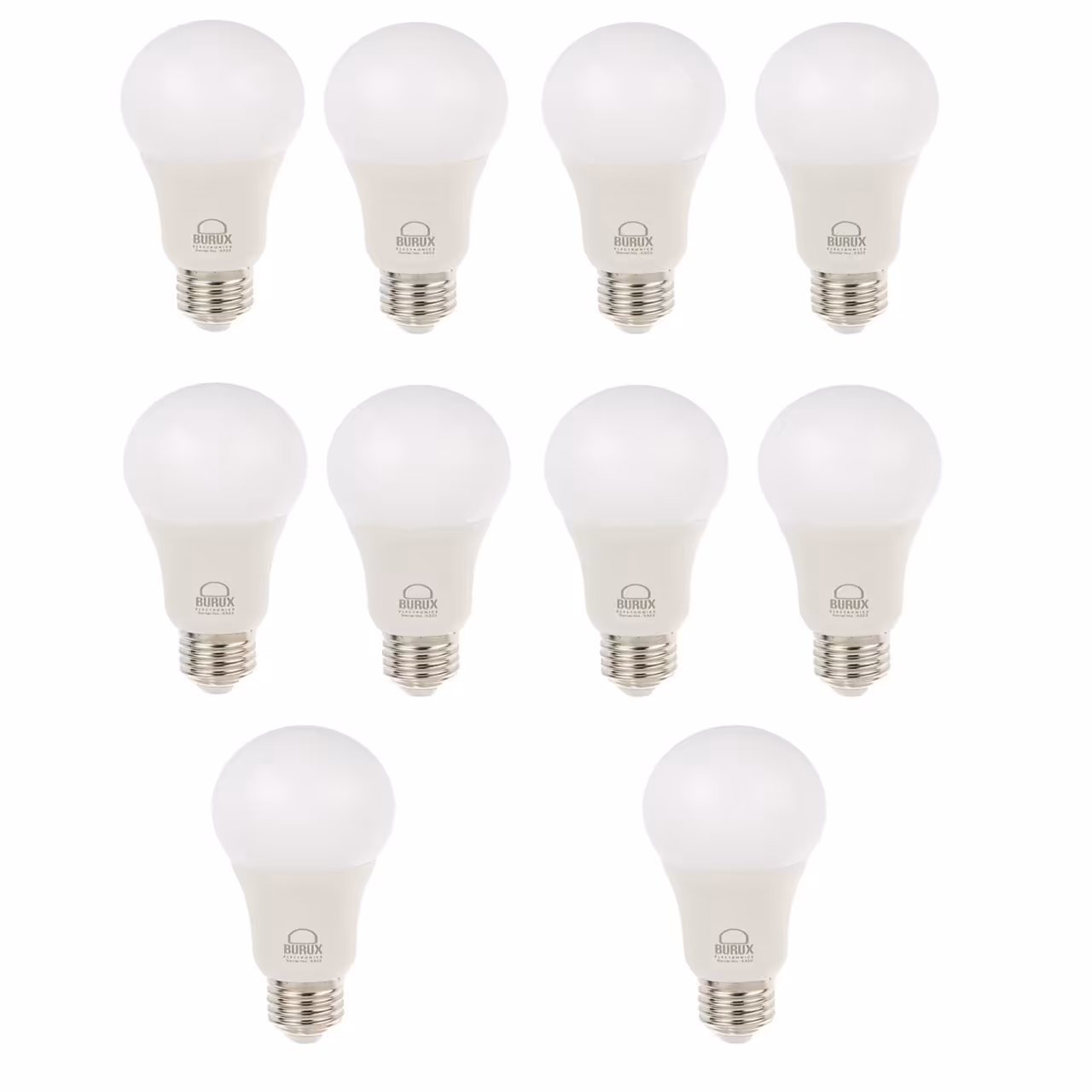 لامپ LED بروکس 10 وات مدل A60 پایه E27 بسته 10 عددی