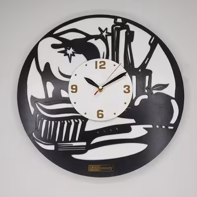 ساعت دیواری آذرلاکچری طرح دندانپزشکی کد DAN02