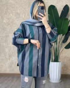 پانچو زنانه کتان مدل کاوه