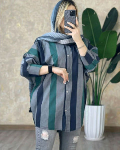 پانچو زنانه کتان مدل کاوه