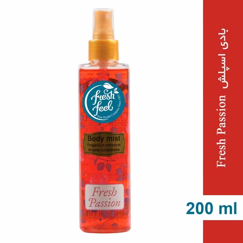 بادی اسپلش زنانه فرش فیل مدل Fresh Passion حجم 200 میلی لیتر