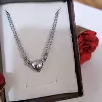 گردنبند ست نقره ای