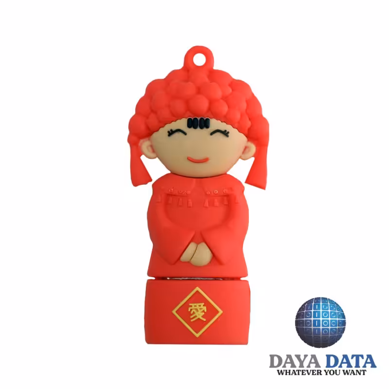 فلش مموری فانتزی دایا دیتا عروس چینی مدلPF1010-9 ظرفیت32GB-USB3 رنگ قرمز