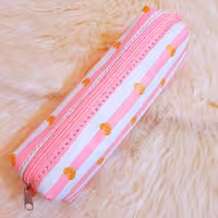 جامدادی صورتی راه راه دخترونه