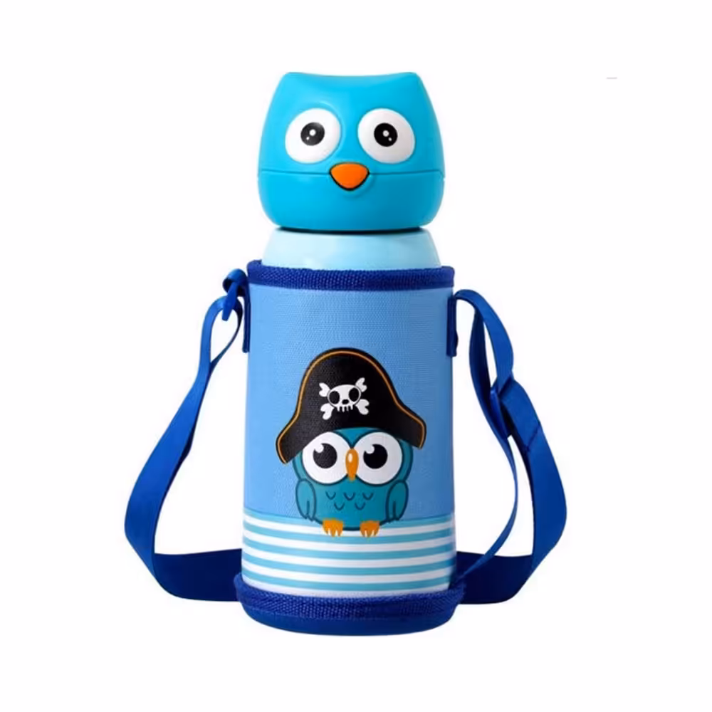 فلاسک نوزاد رووکو Rovco ظرفیت 600 میلی لیتری طرح جغد آبی