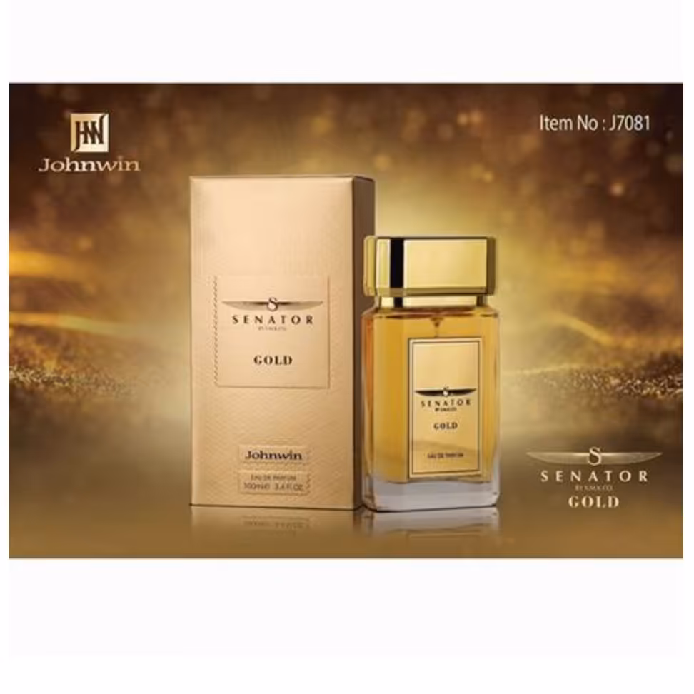 عطر ادکلن مردانه جانوین سناتور طلایی (Johnwin Senator Gold) حجم 100 میل