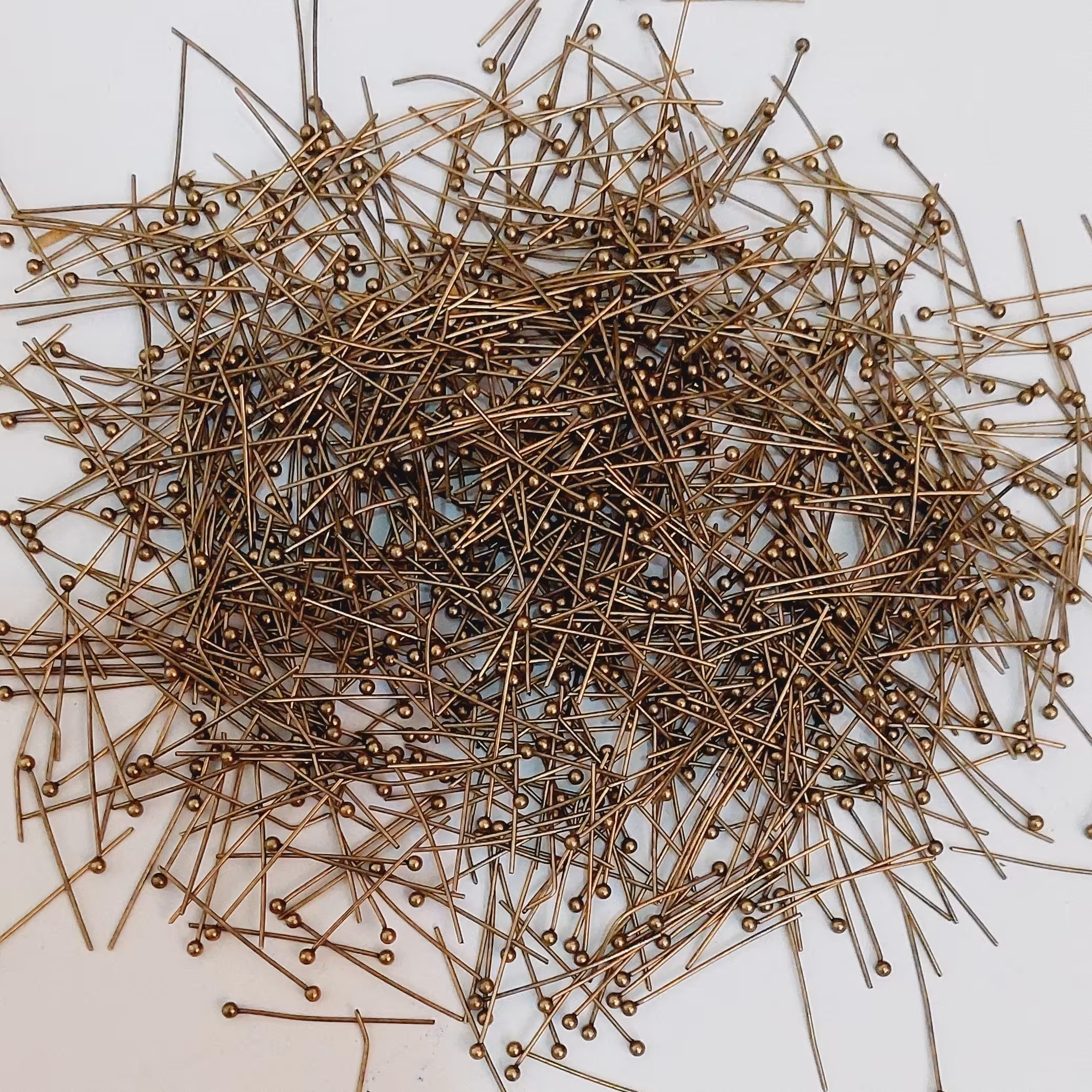 میخ ته ساچمه ای برنز2سانت ونیم پک5گرمی