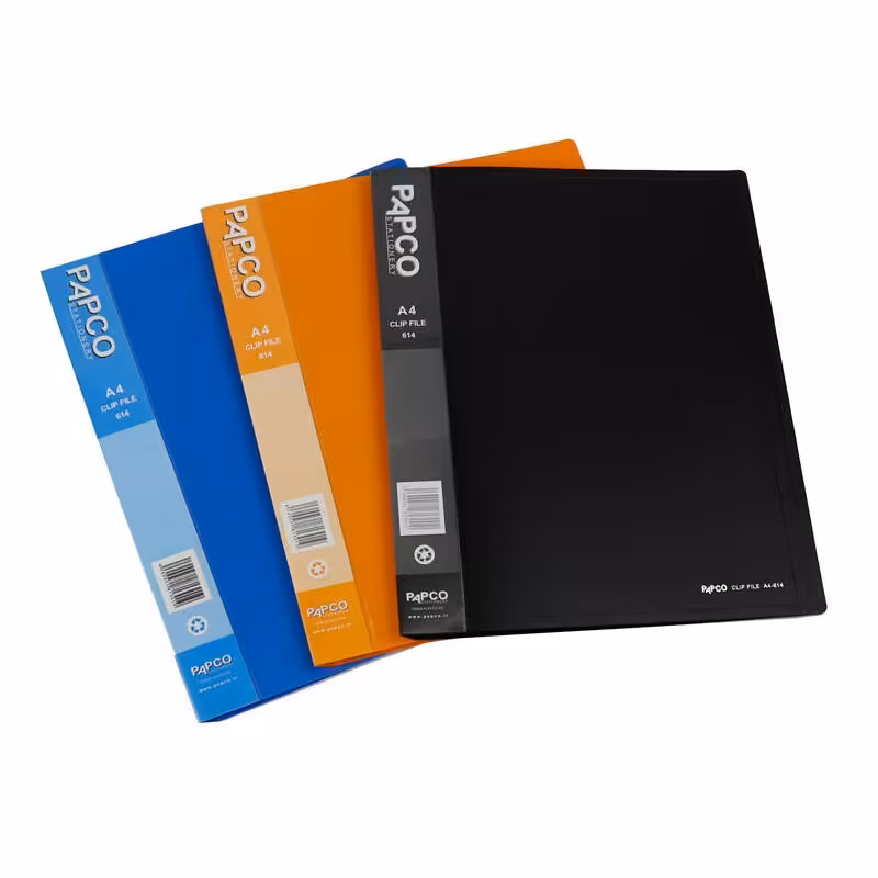 پوشه یک فنر پاپکو سایز A4 (پس کرایه)