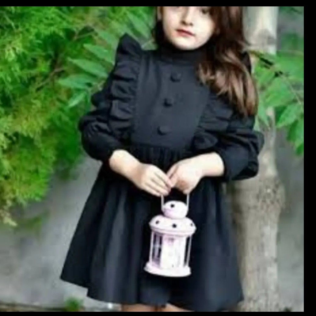 پیراهن دخترانه ابروبادی محرمی مناسب ماه محرم در سن 1 سال تا 6 سال ، برای سنین بالاتر افزایش قیمت دارد
