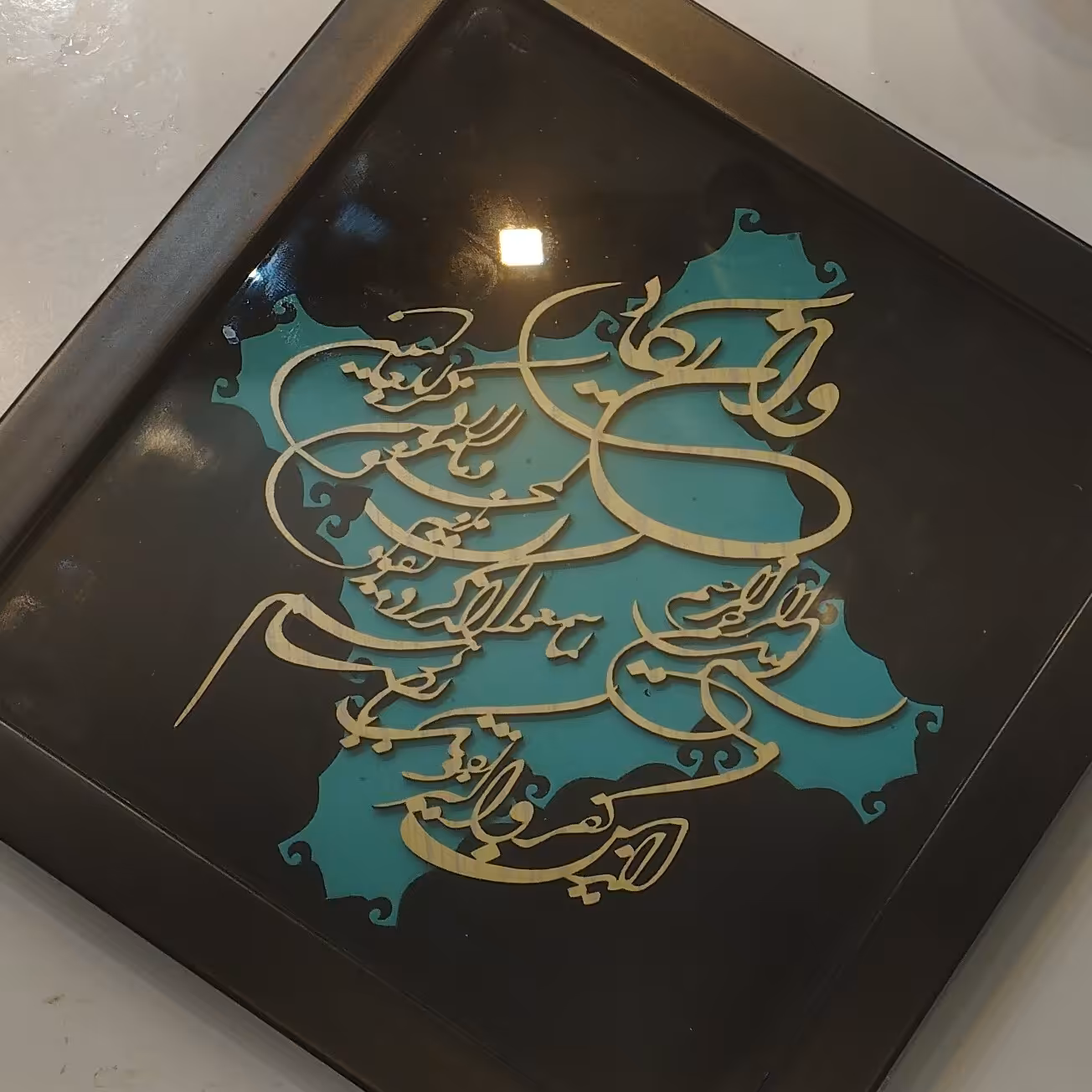 تابلو ون یکاد مدل چوبی کد12