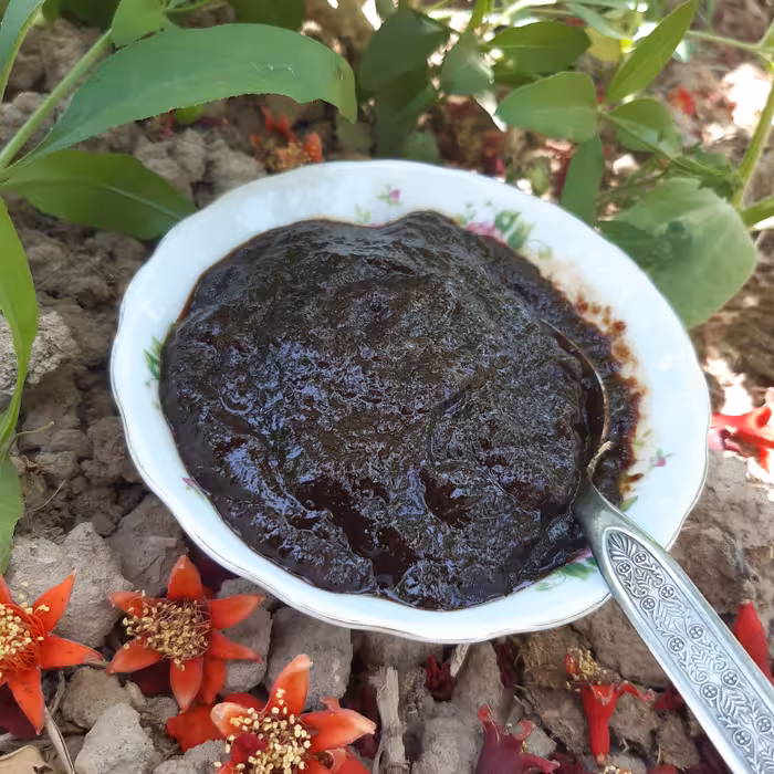 رب انار  ملس رو به شیرین کاملا خالص 950 گرم